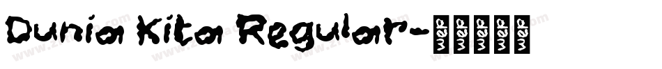 Dunia Kita Regular字体转换